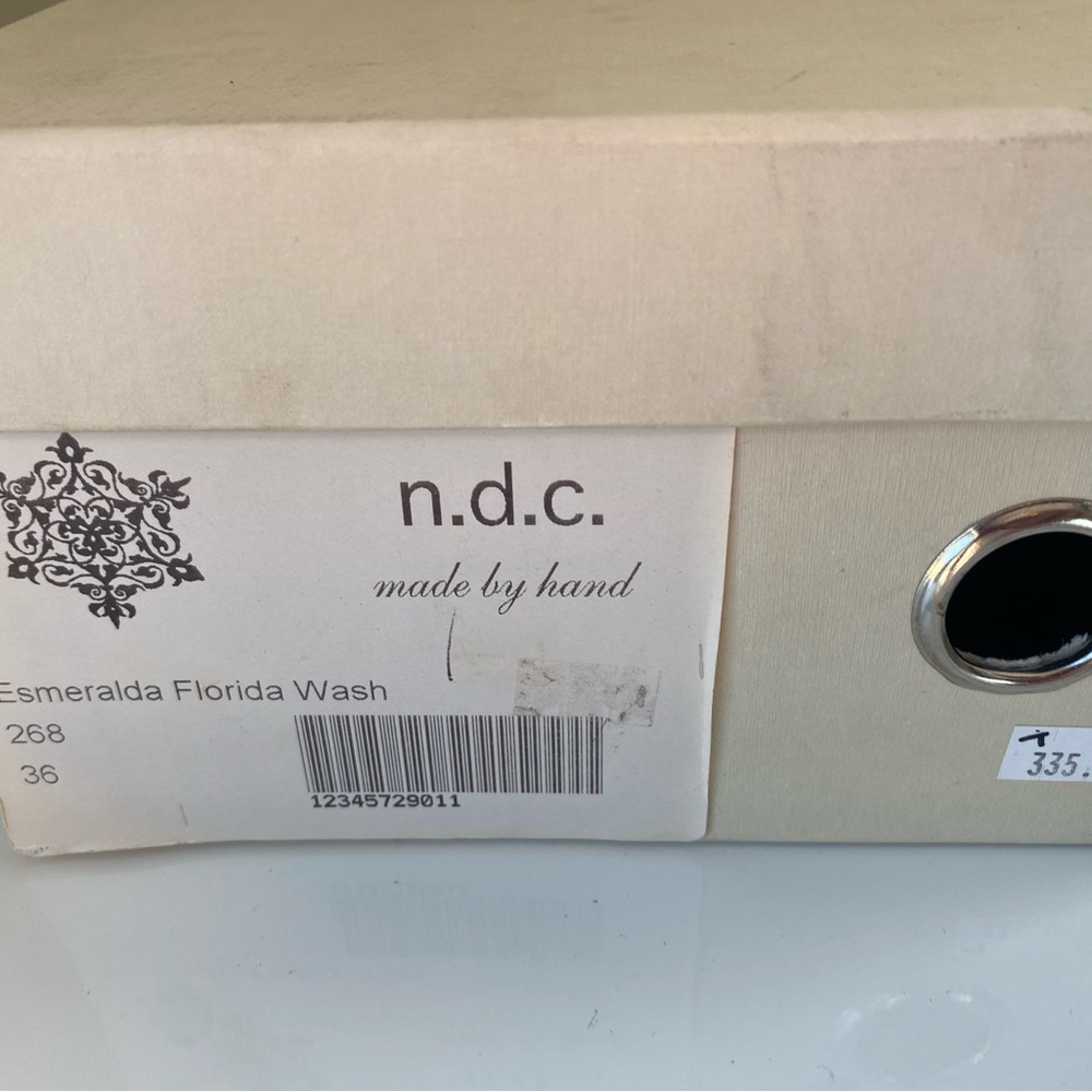 $335 N.D.C. Made by Hand Esmeralda Sandals Aged Florida Wash Taupe EU 36 / US 6 - Picture 10 of 11